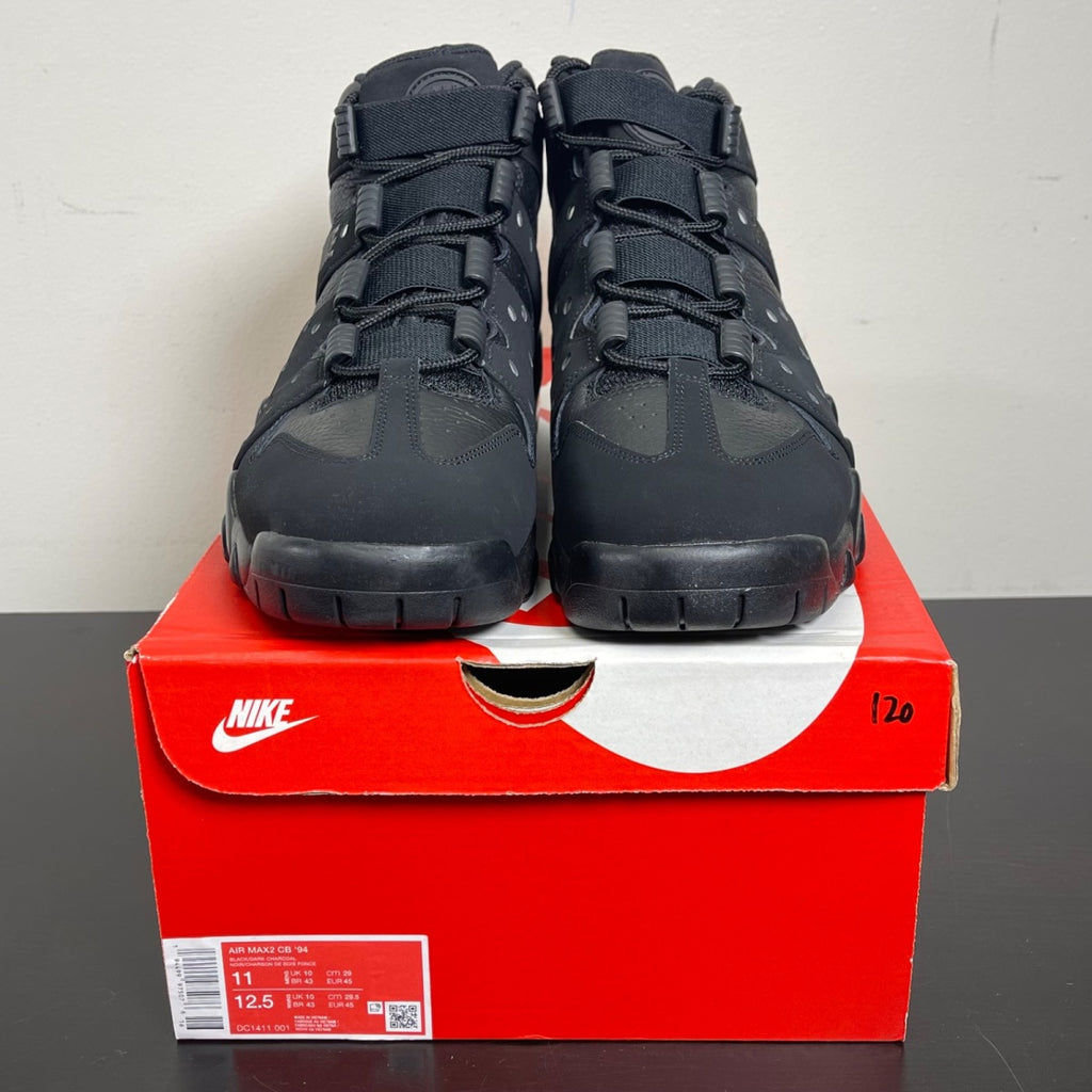 Nike Air Max 2 CB '94 Triple Black 11 (Moderately Worn Pre-Owned)NikeBlack/Black-Black - Image 2