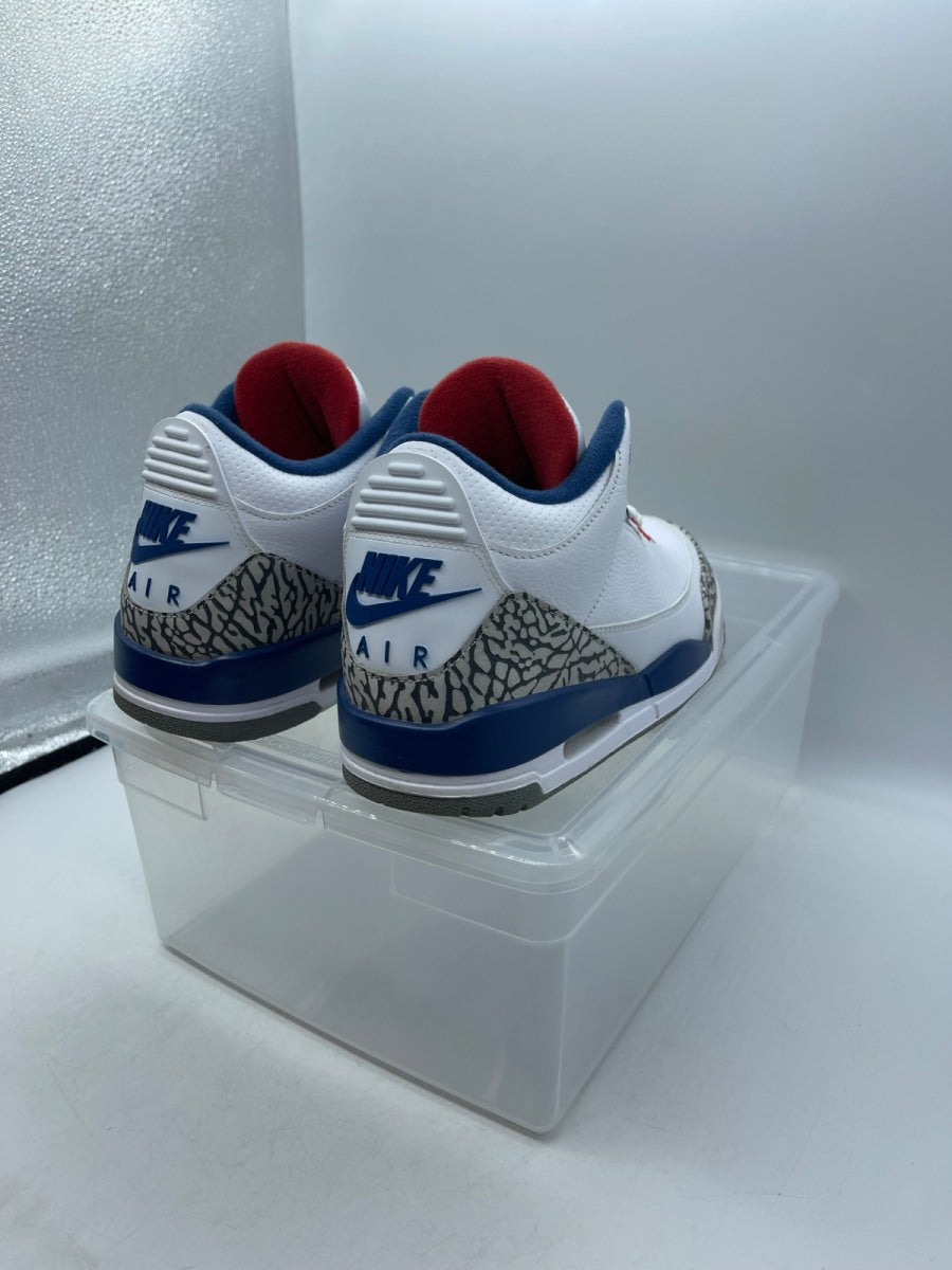 Jordan 3 Retro True Blue (2016) 8 (Moderately Worn Pre-Owned)JordanWhite/True Blue-Varsity Red - Image 5