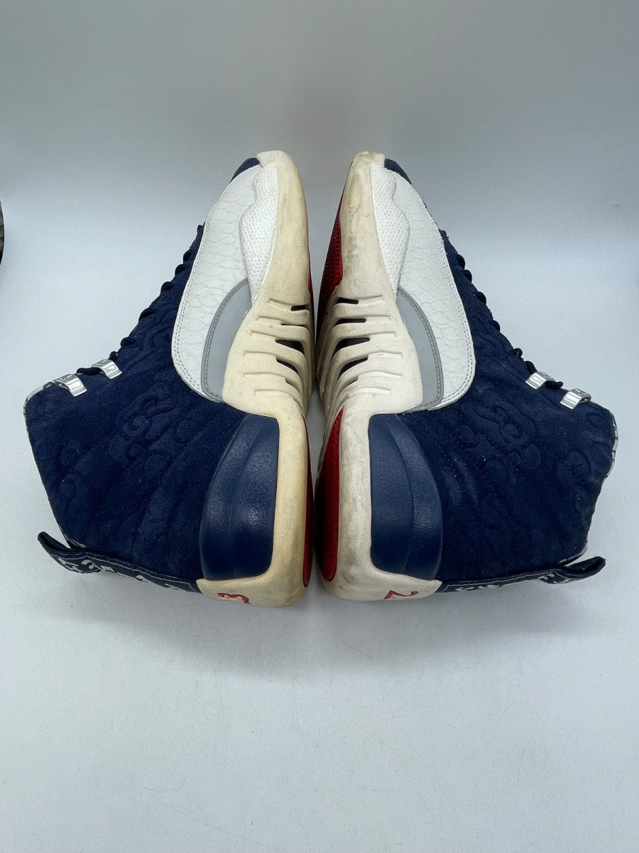 Jordan 12 Retro International Flight 13 (Moderately Worn Pre-Owned)JordanCollege Navy/University Red-Sail - Image 6
