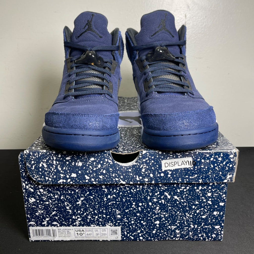 Jordan 5 Retro Midnight Navy (Size 10.5) - aux