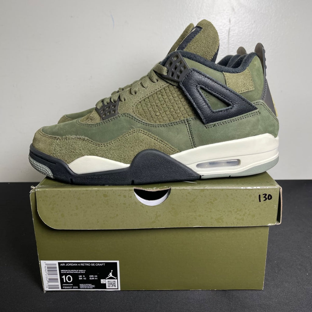 Jordan 4 Retro SE Craft Medium Olive (Size 10) - aux