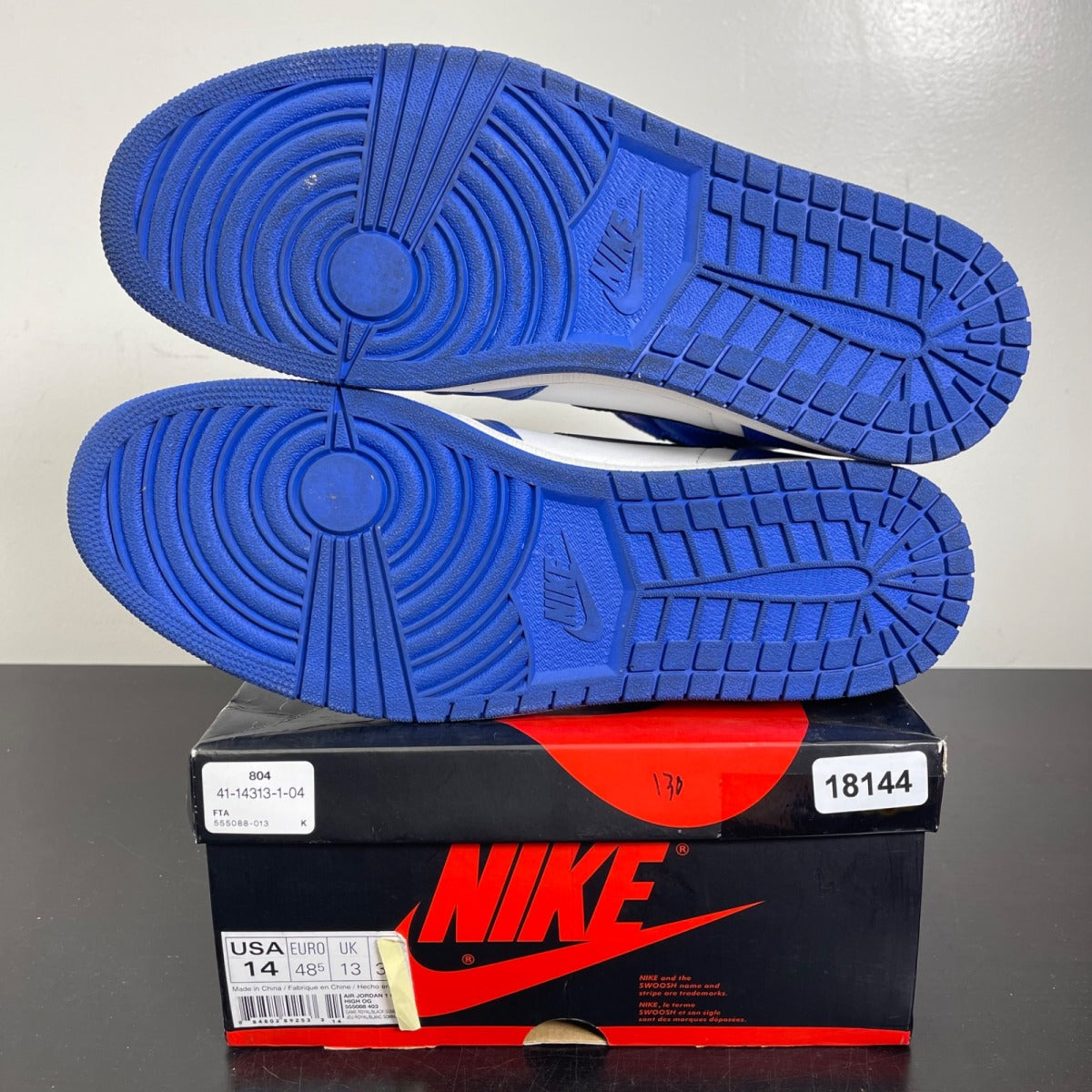Jordan 1 Retro High Game Royal 14 (Moderately Worn Pre-Owned)JordanGame Royal/Black-Summit White - Image 5