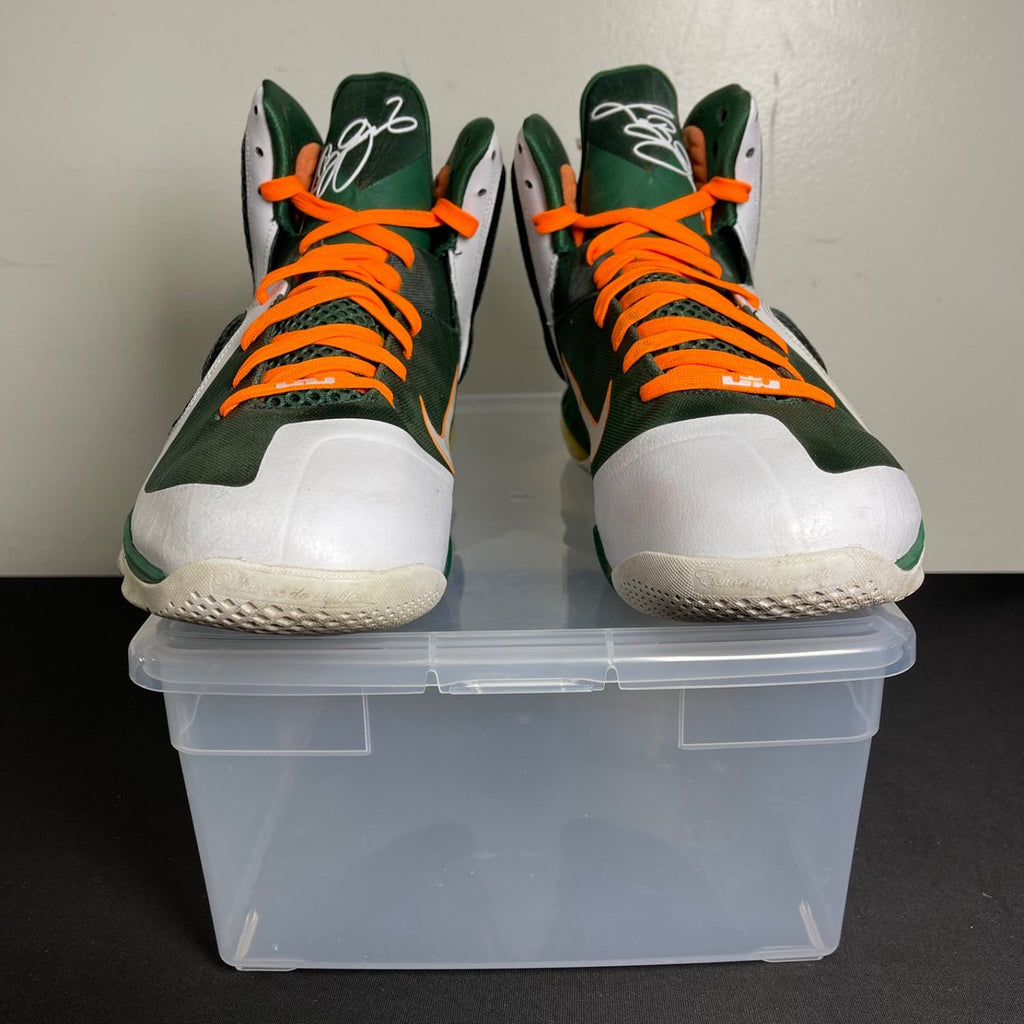 Nike LeBron 9 Miami Hurricanes (Size 12) - aux