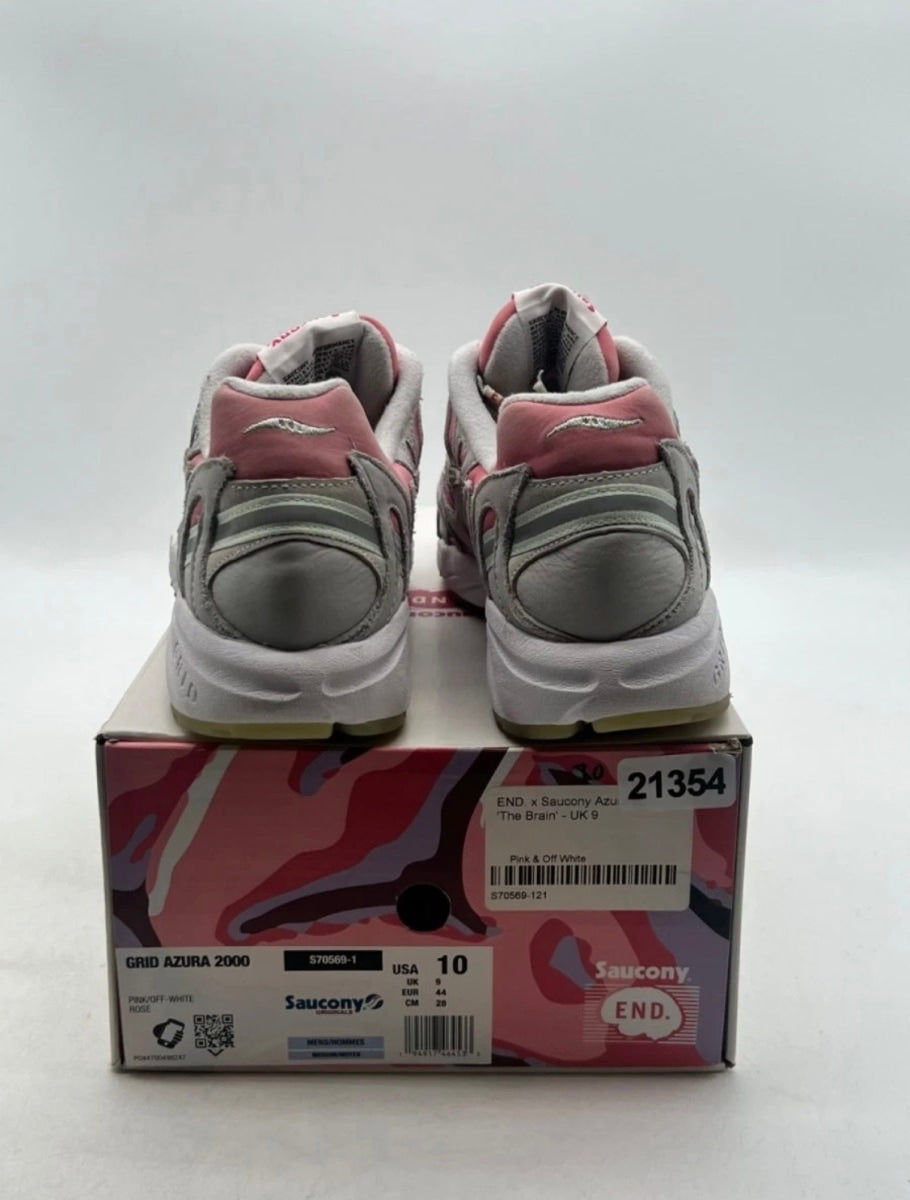 Saucony Azura 2000 END. The Brain 10 (Lightly Worn Pre-Owned)SauconyPink/Off-White - Image 3