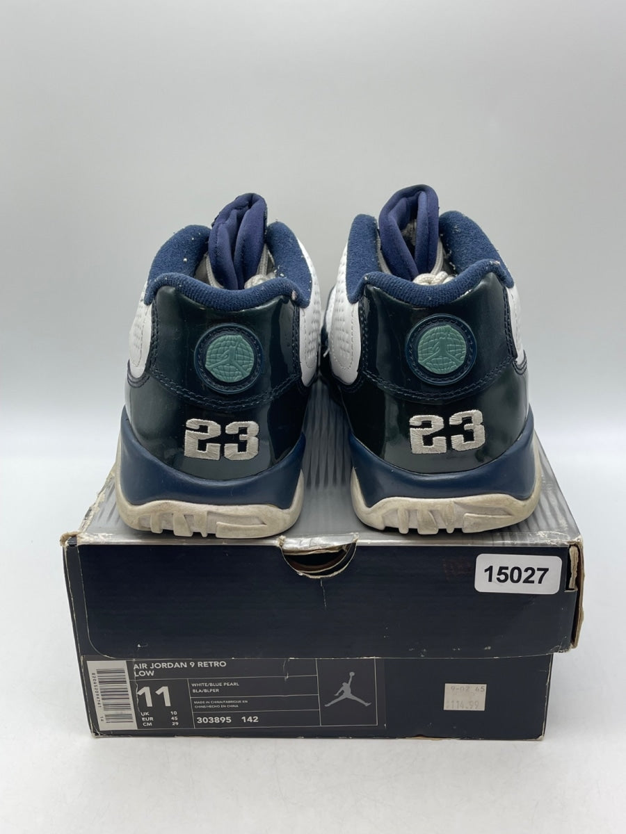Jordan 9 Retro Low Blue Pearl 11 (Moderately Worn Pre-Owned)JordanWhite/Blue Pearl - Image 3