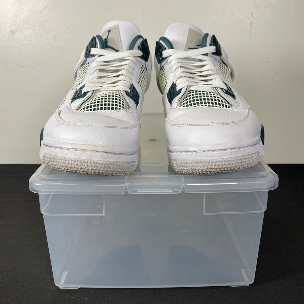 Jordan 4 Retro Oxidized Green 12 (Moderately Worn Pre-Owned)JordanWhite/Oxidized Green/White/Neutral Grey - Image 2