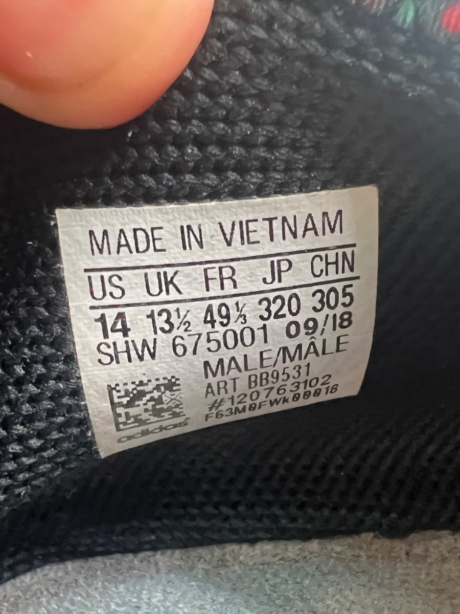 adidas NMD Hu Pharrell Solar Pack Mother 14 (Moderately Worn Pre-Owned) - Image 8