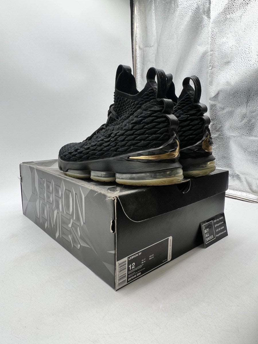 Nike LeBron 15 Black Gold 12 (Moderately Worn Pre-Owned) - Image 6