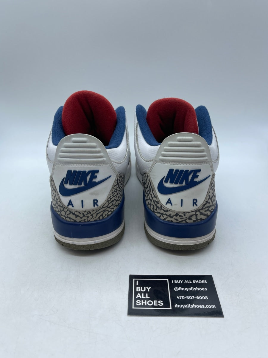 Jordan 3 Retro True Blue (2016) 12 (Heavily Worn Pre-Owned) - Image 3