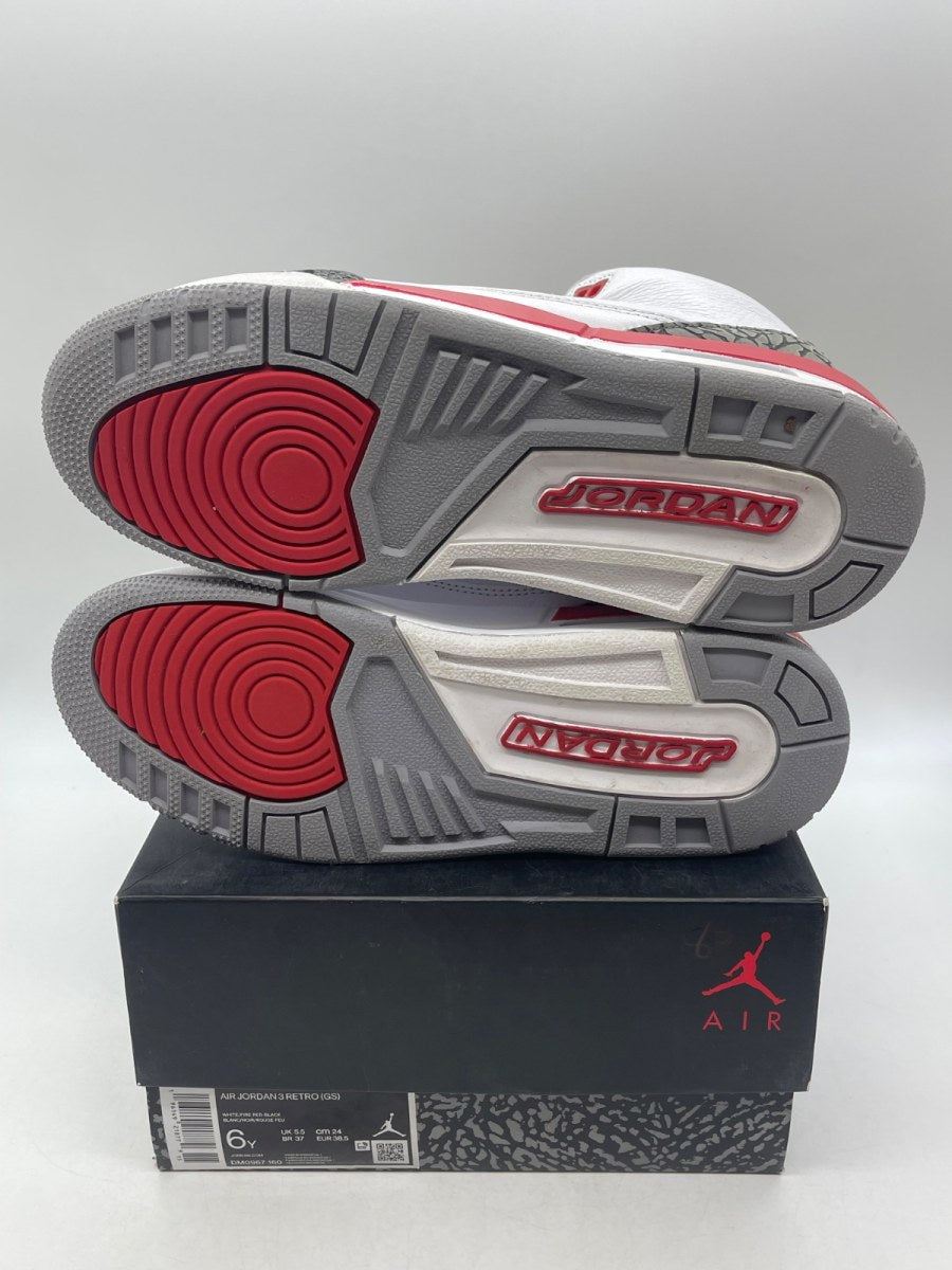 Jordan 3 Retro Fire Red (2022) (GS) (Size 6Y) - Image 7