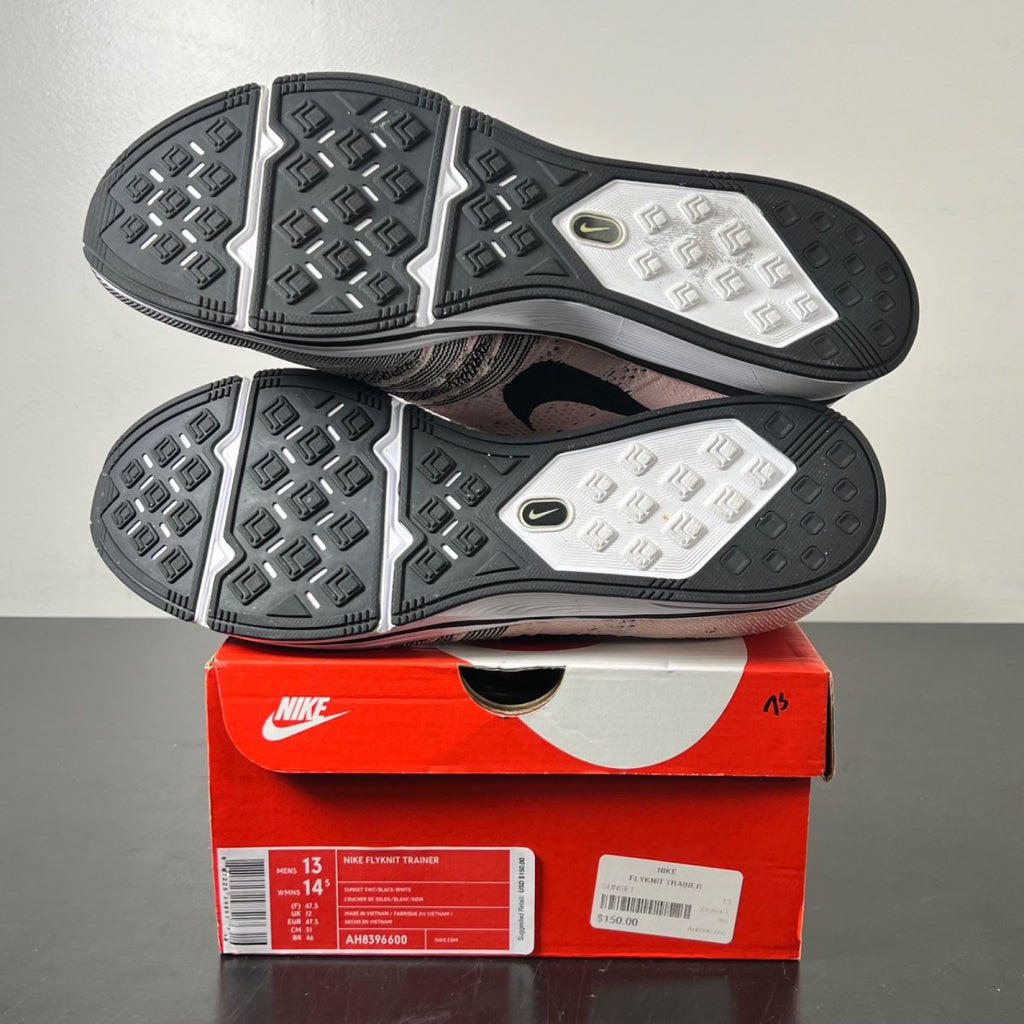 Nike Flyknit Trainer Sunset Tint 13 (Lightly Worn Pre-Owned)NikeSunset Tint/Black-White - Image 6