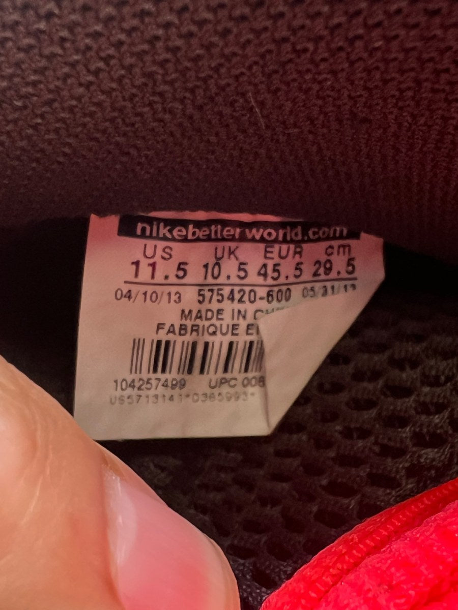 Nike Air Foamposite One Thermal Map 11.5 (Lightly Worn Pre-Owned)NikeAtomic Red/Atomic Red - Image 7