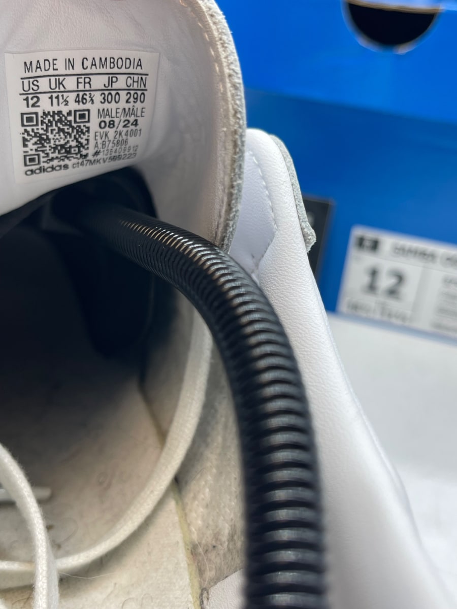 adidas Samba OG 'White Black Gum' 12 (Moderately Worn Pre-Owned) - Image 8