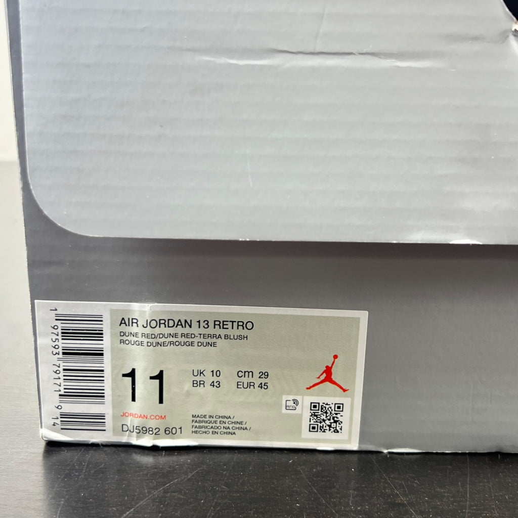 Jordan 13 Retro Dune Red 11 (Moderately Worn Pre-Owned)JordanDune Red/Dune Red/Terra Blush/White - Image 5
