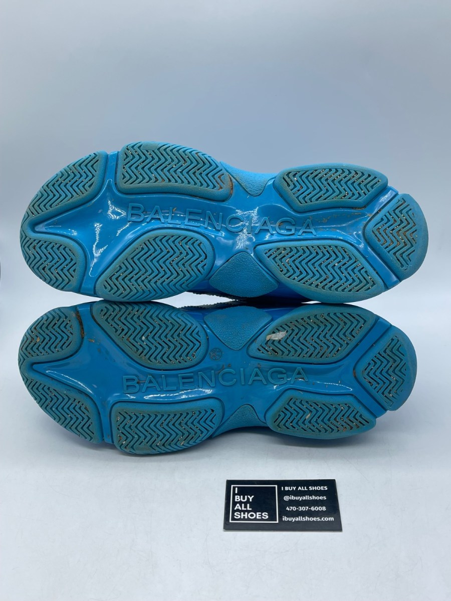 Balenciaga Triple S adidas Blue White 46 (Moderately Worn Pre-Owned) - Image 7