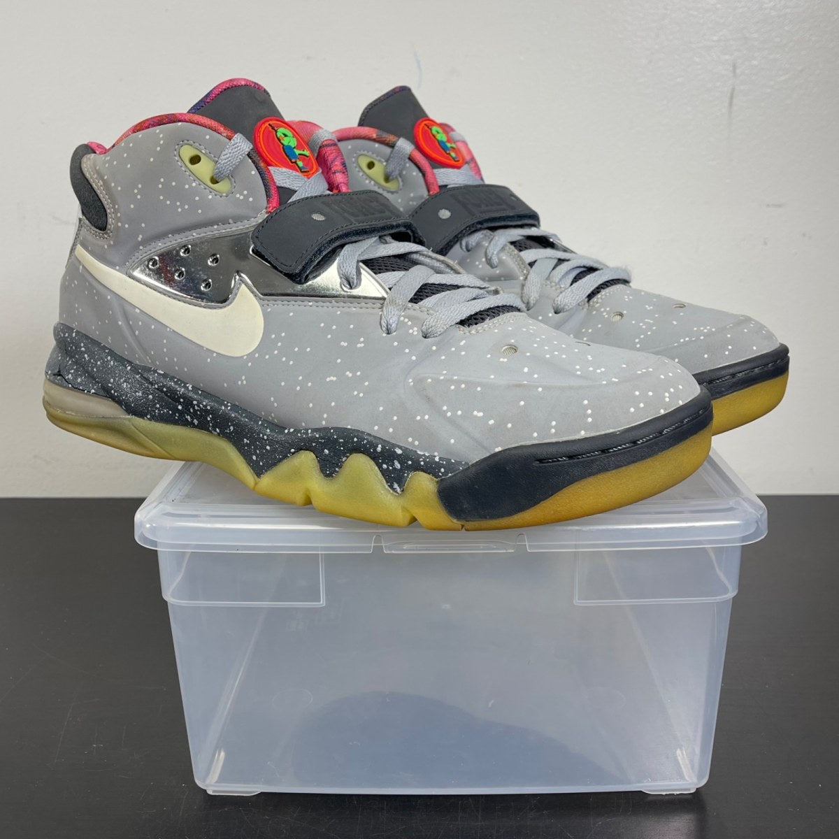 Nike Air Force Max 2013 PRM QS 'Area 72' 13 (Moderately Worn Pre-Owned)NikeWolf Grey/White-Anthracite-Total Crimson - Image 1