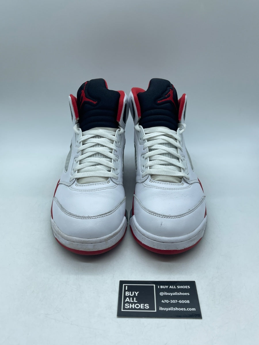 Jordan 5 Retro Fire Red Black Tongue (2025) 11 (Heavily Worn Pre-Owned) - Image 2