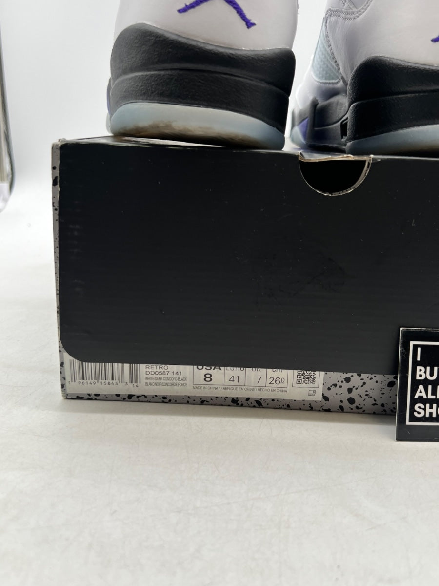 Jordan 5 Retro Dark Concord 8 (Lightly Worn Pre-Owned) - Image 6