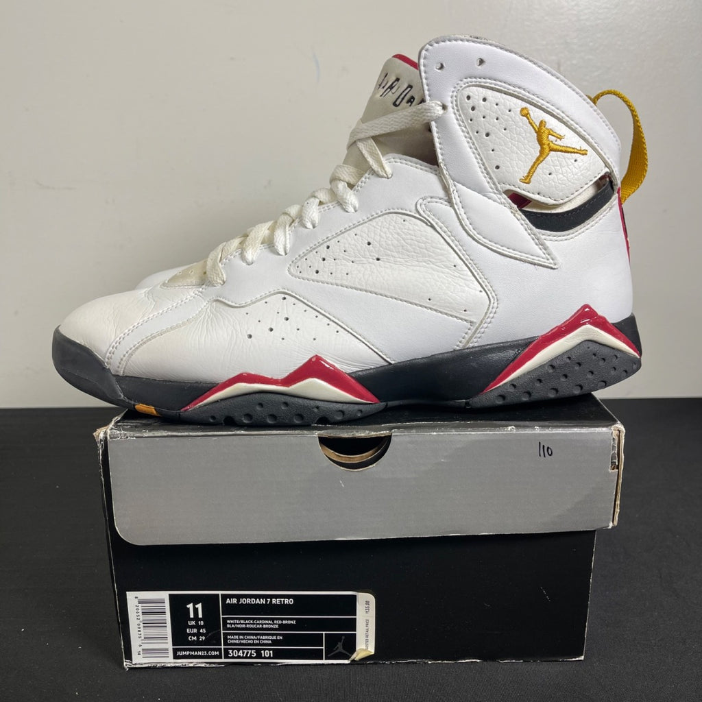 Air Jordan 7 Retro 'Cardinal' 2006 11 (Moderately Worn Pre-Owned)Air JordanWhite/Black-Cardinal Red-Bronze