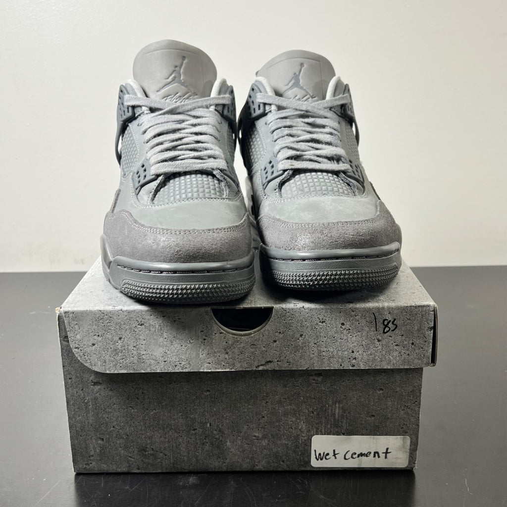 Jordan 4 Retro SE Paris Olympics Wet Cement 9 (Lightly Worn Pre-Owned)JordanSmoke Grey/Iron Grey/Cement Grey/Particle Grey - Image 2