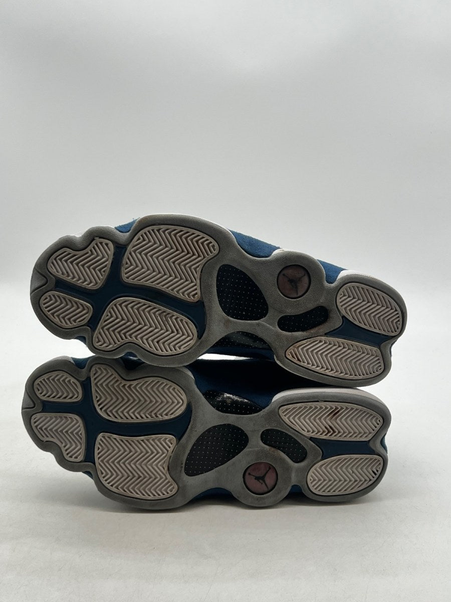 Jordan 13 Retro French Blue 10.5 (Moderately Worn Pre-Owned)JordanWhite/French Blue/Light Steel Grey/Fire Red - Image 7