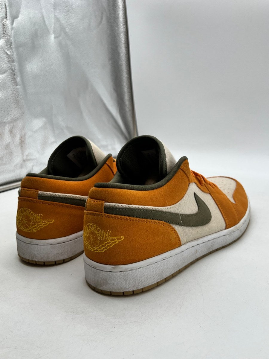 Jordan 1 Low SE Light Curry 12 (Lightly Worn Pre-Owned)JordanOrange/Olive-Sail - Image 3