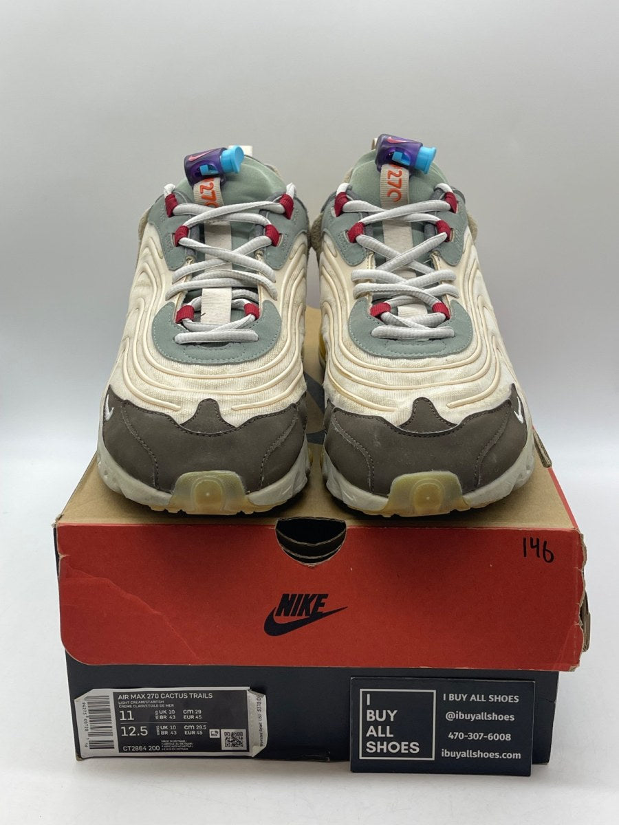 Nike Air Max 270 React ENG Travis Scott Cactus Trails 11 (Moderately Worn Pre-Owned) - Image 2