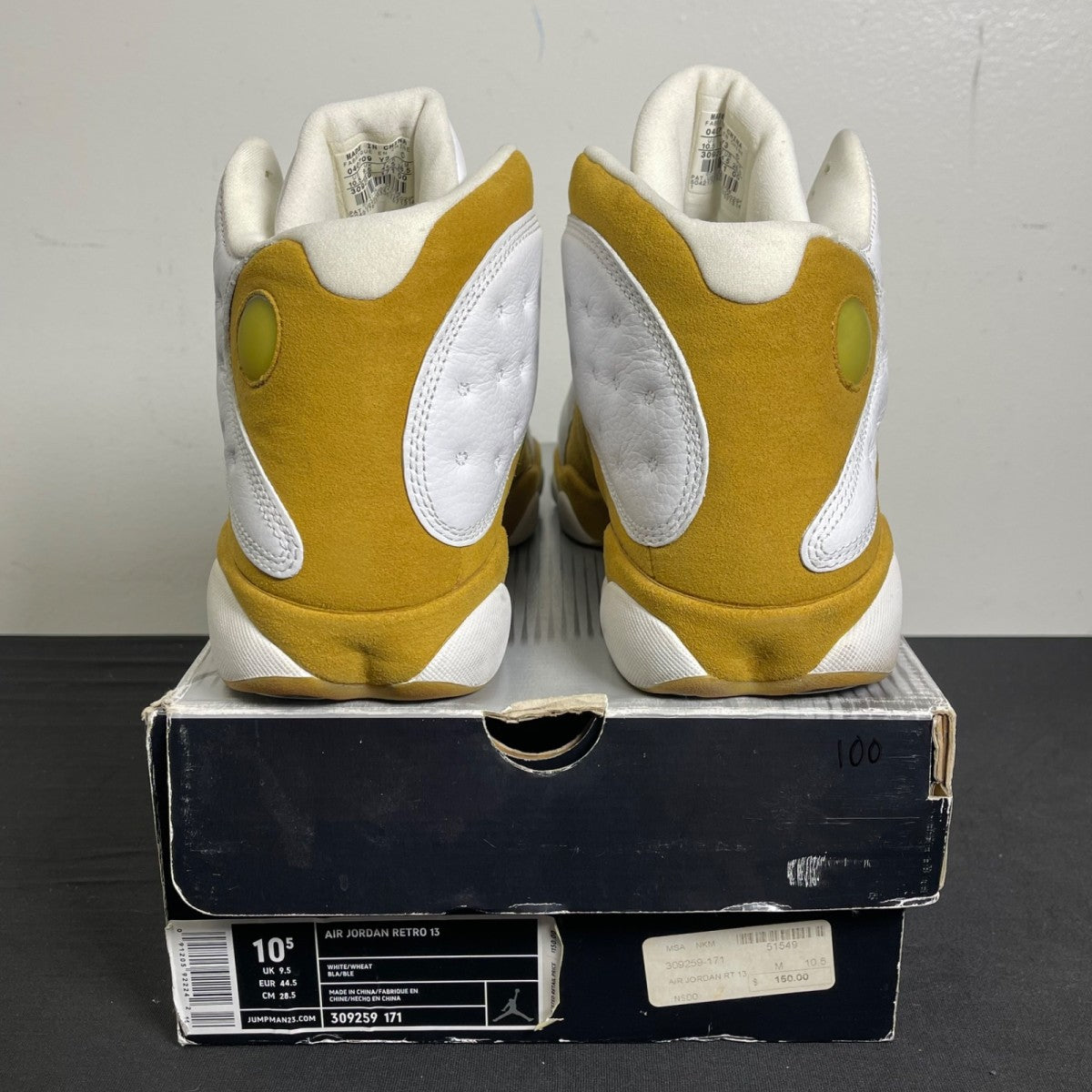 Jordan 13 Retro Wheat (2004) 10.5 (Moderately Worn Pre-Owned)JordanWhite/Wheat - Image 4