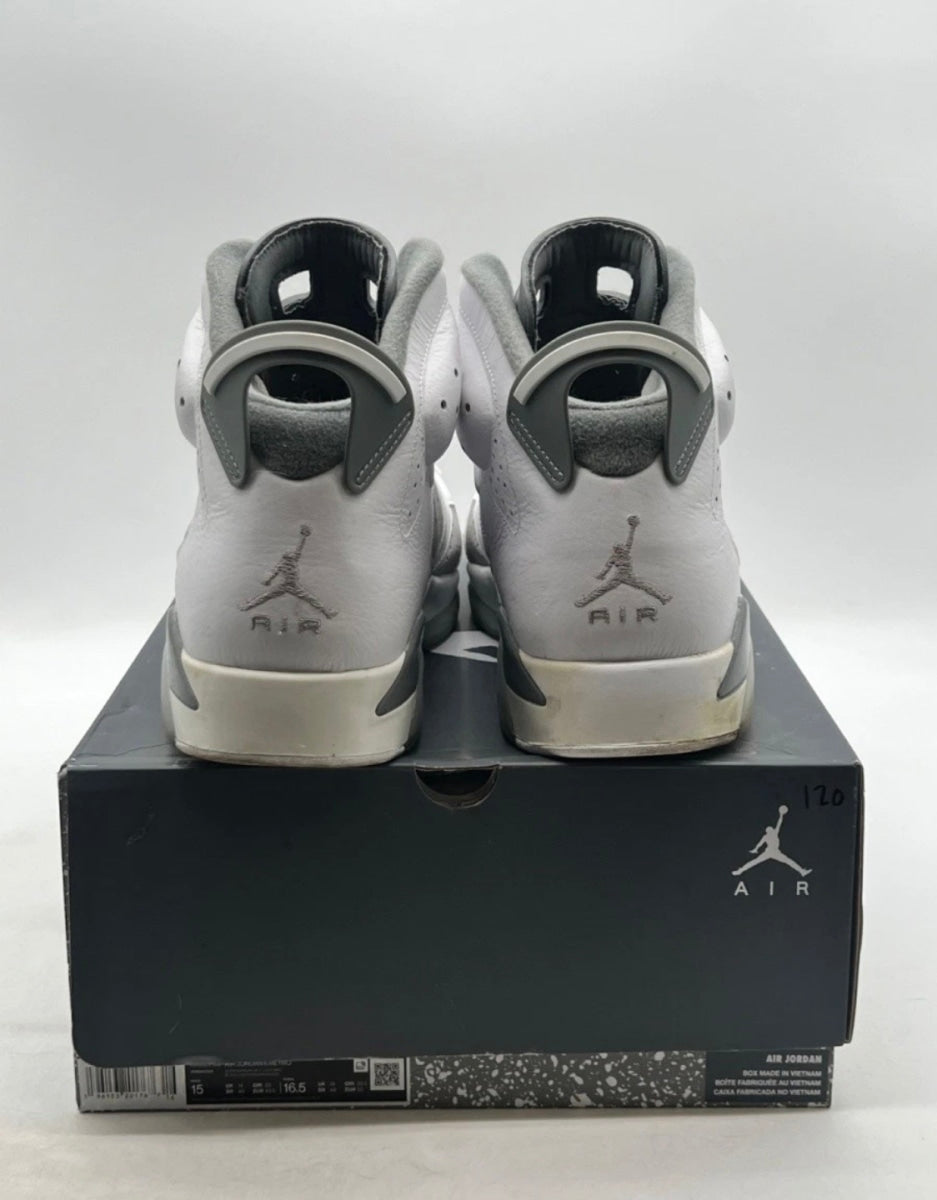 Jordan 6 Retro Cool Grey 15 (Moderately Worn Pre-Owned)JordanWhite/Medium Grey/Cool Grey - Image 6