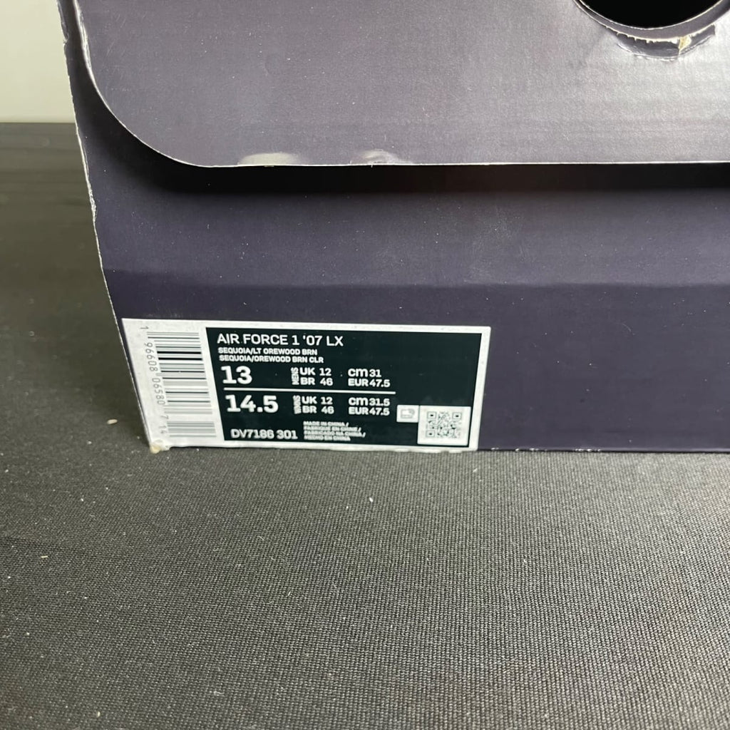 Nike Air Force 1 Low '07 LX NBHD Sequoia (Size 13) - aux