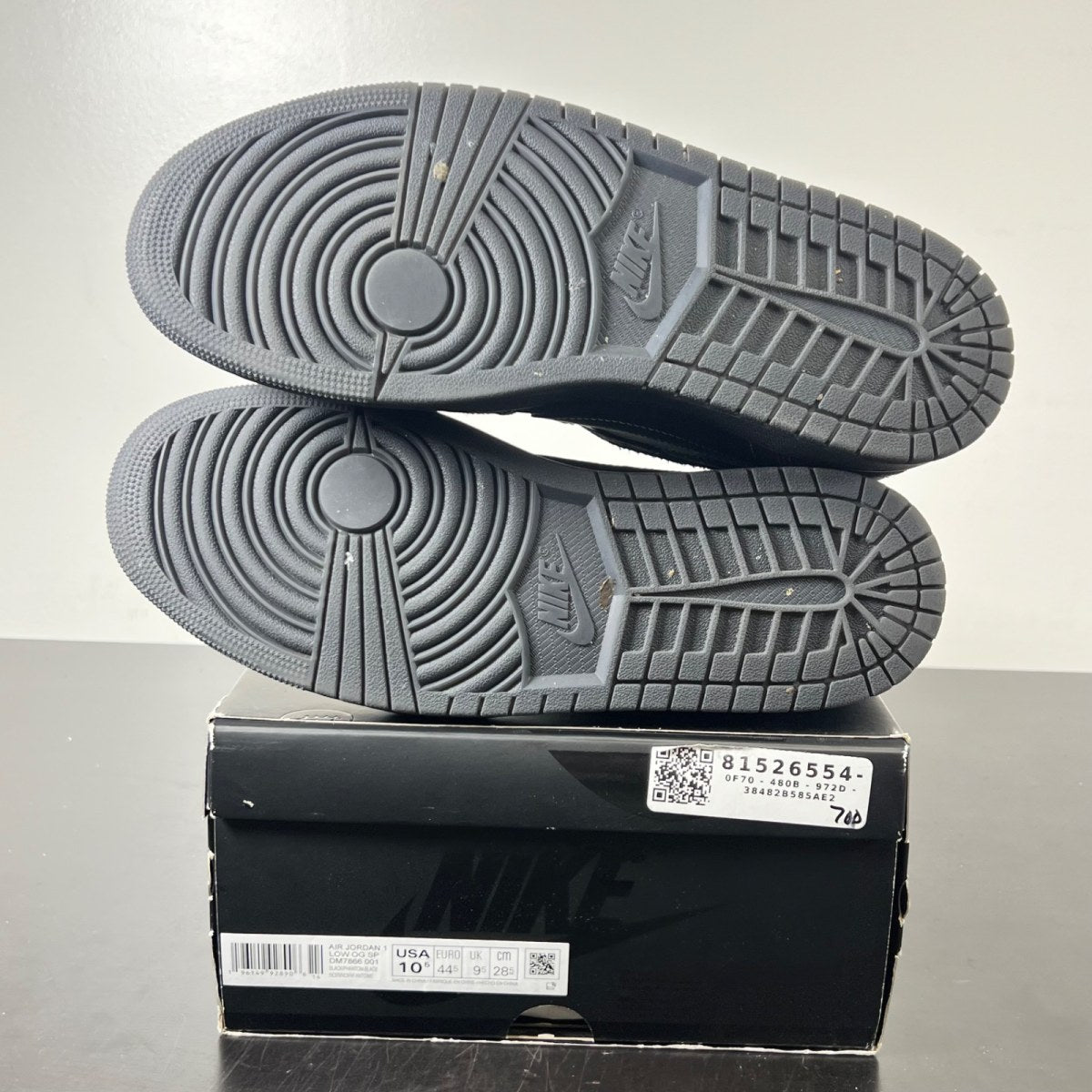 Jordan 1 Retro Low OG SP Travis Scott Black Phantom 10.5 (Lightly Worn Pre-Owned)JordanBlack/Phantom-Ale Brown-Racer Blue-Team Orange - Image 6