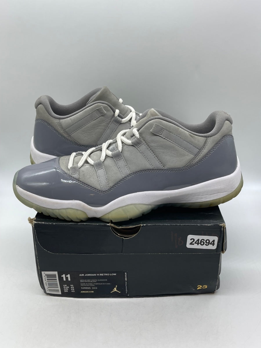 Jordan 11 Retro Low Cool Grey 11 (Moderately Worn Pre-Owned)JordanMedium Grey/White-Gunsmoke - Image 1