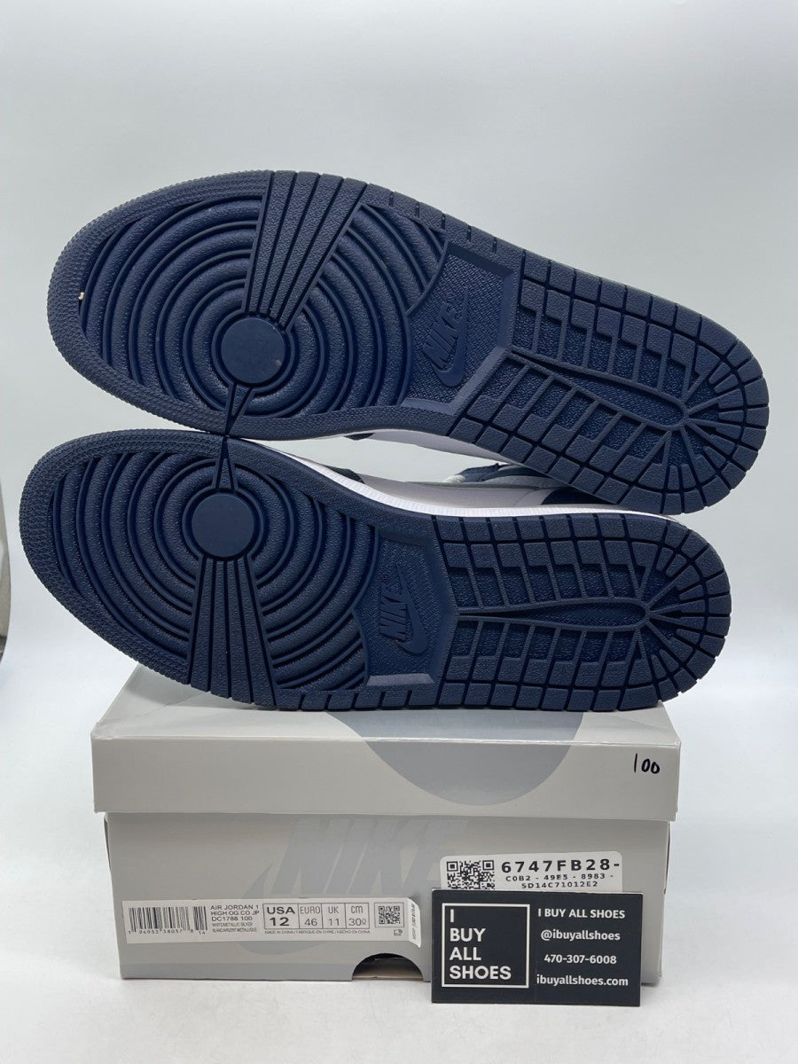 Jordan 1 Retro High CO.JP Midnight Navy (2020) 12 (Moderately Worn Pre-Owned) - Image 7