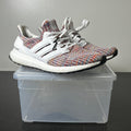 adidas Ultra Boost 4.0 White Multi-Color 8 (Lightly Worn Pre-Owned)adidasCloud White/Cloud White/Collegiate Navy - Image 1