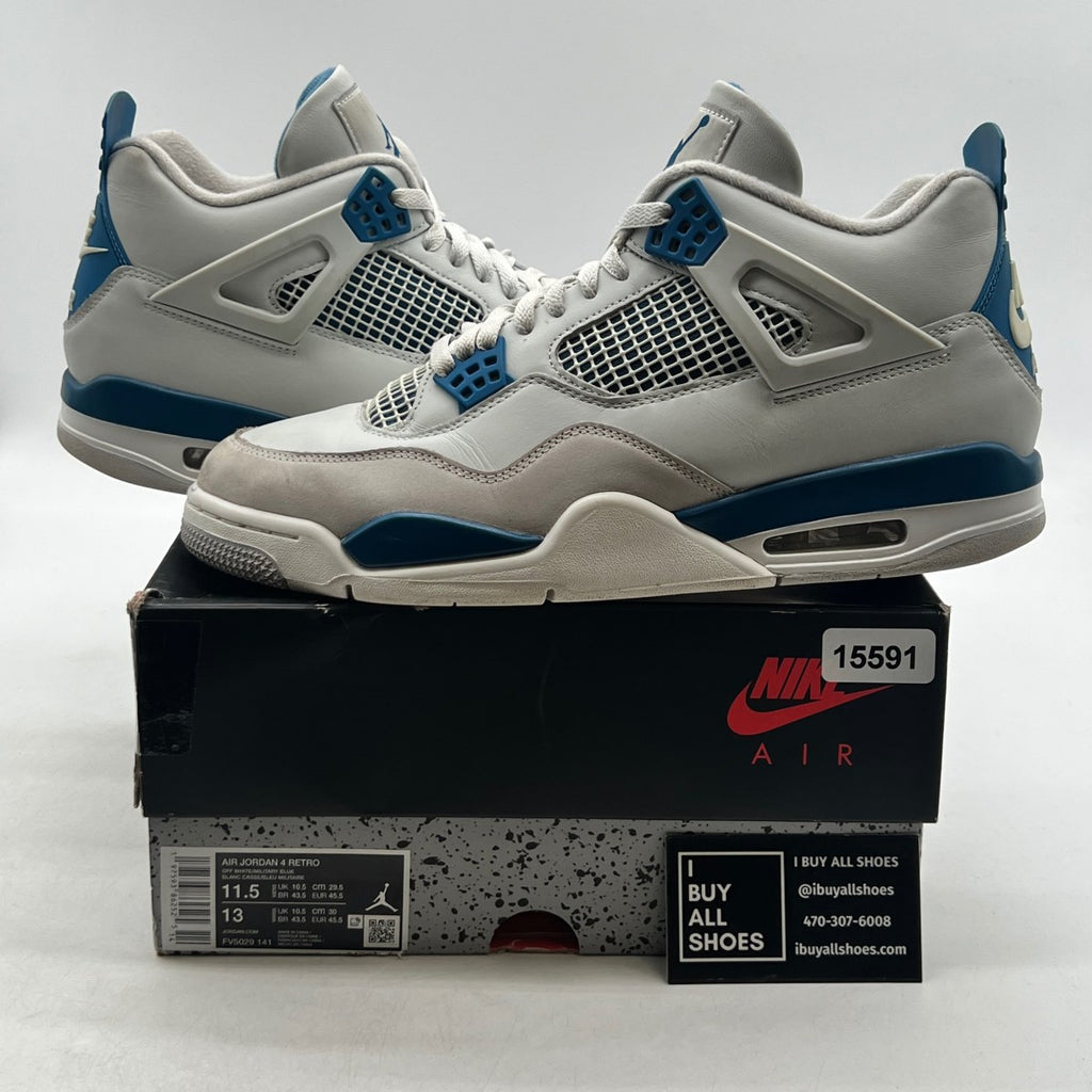 Jordan 4 Retro Military Blue (2024) - Image 1