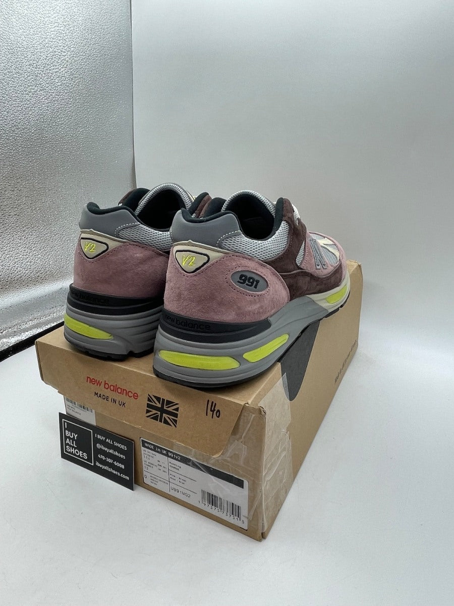 New Balance 991v2 MiUK Rosewood 11.5 (Moderately Worn Pre-Owned) - Image 5