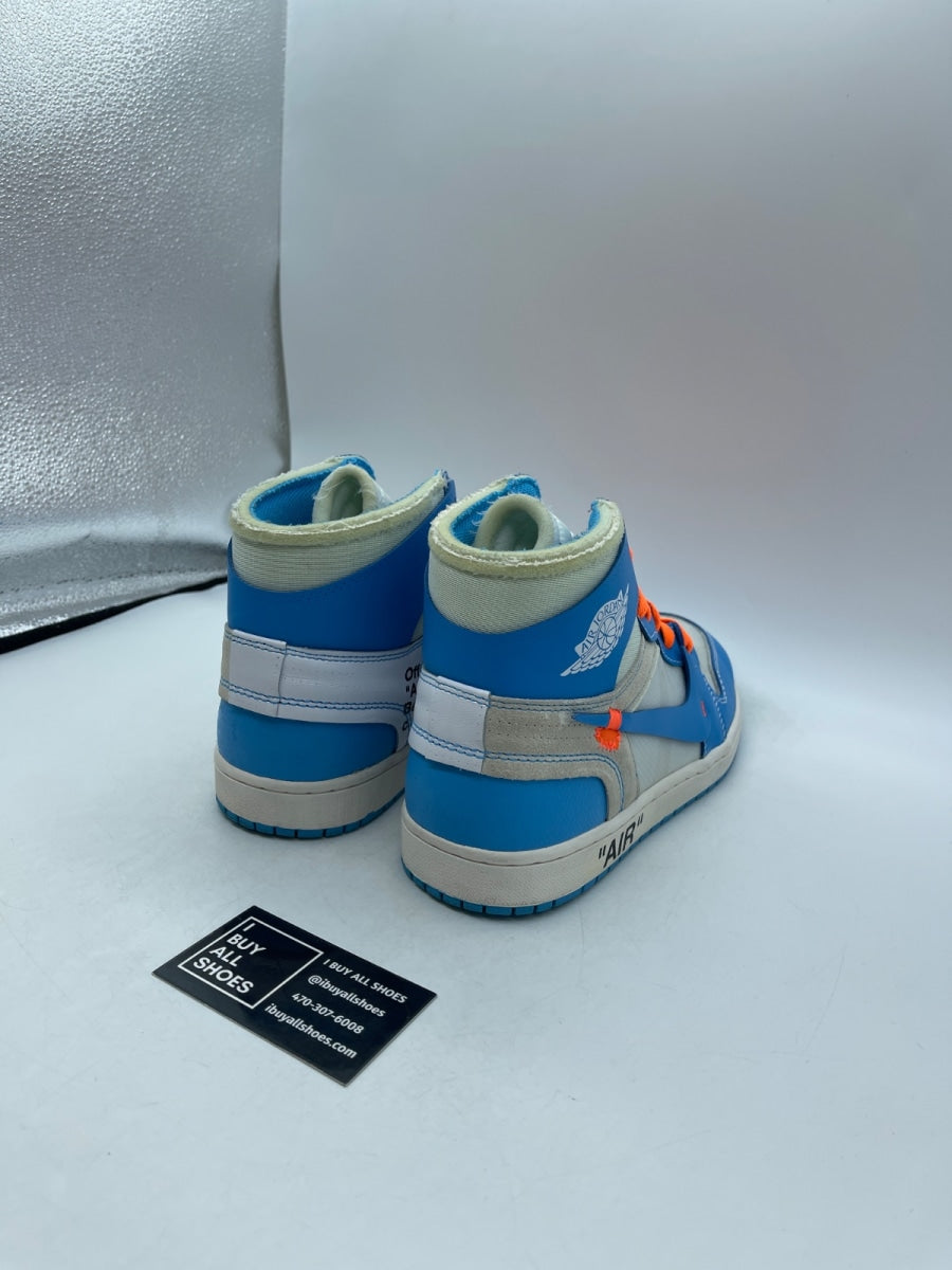 Jordan 1 Retro High Off-White University Blue 10 (Lightly Worn Pre-Owned) - Image 5
