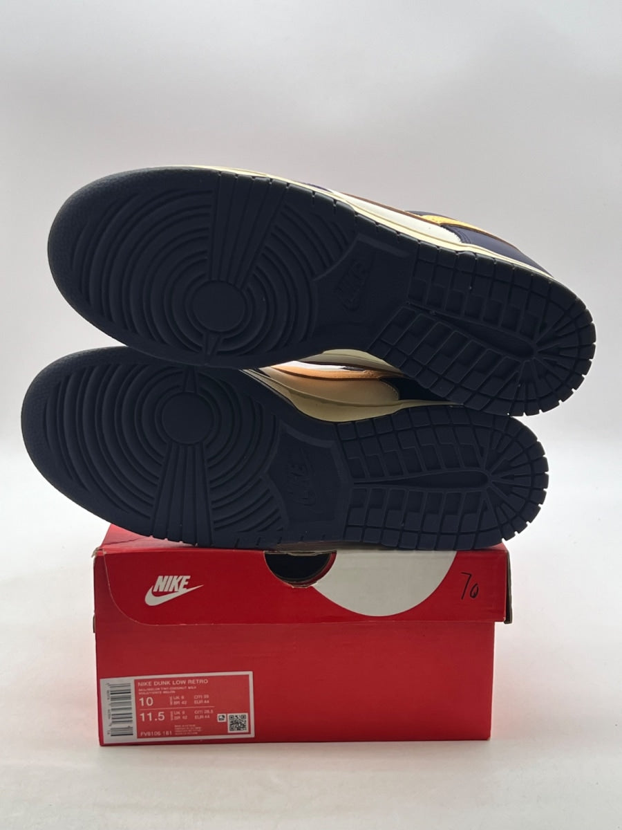 Nike Dunk Low Retro From Nike To You Midnight Navy 10 (Lightly Worn Pre-Owned)NikeSail/Midnight Navy/Coconut Milk/University Red/Pale Vanilla - Image 8