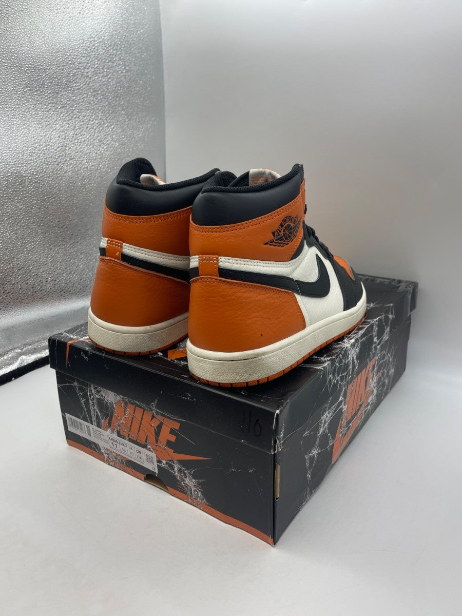 Jordan 1 Retro High OG Shattered Backboard (2025) 11 (Moderately Worn Pre-Owned)JordanBlack/Black-Sail-Starfish - Image 5