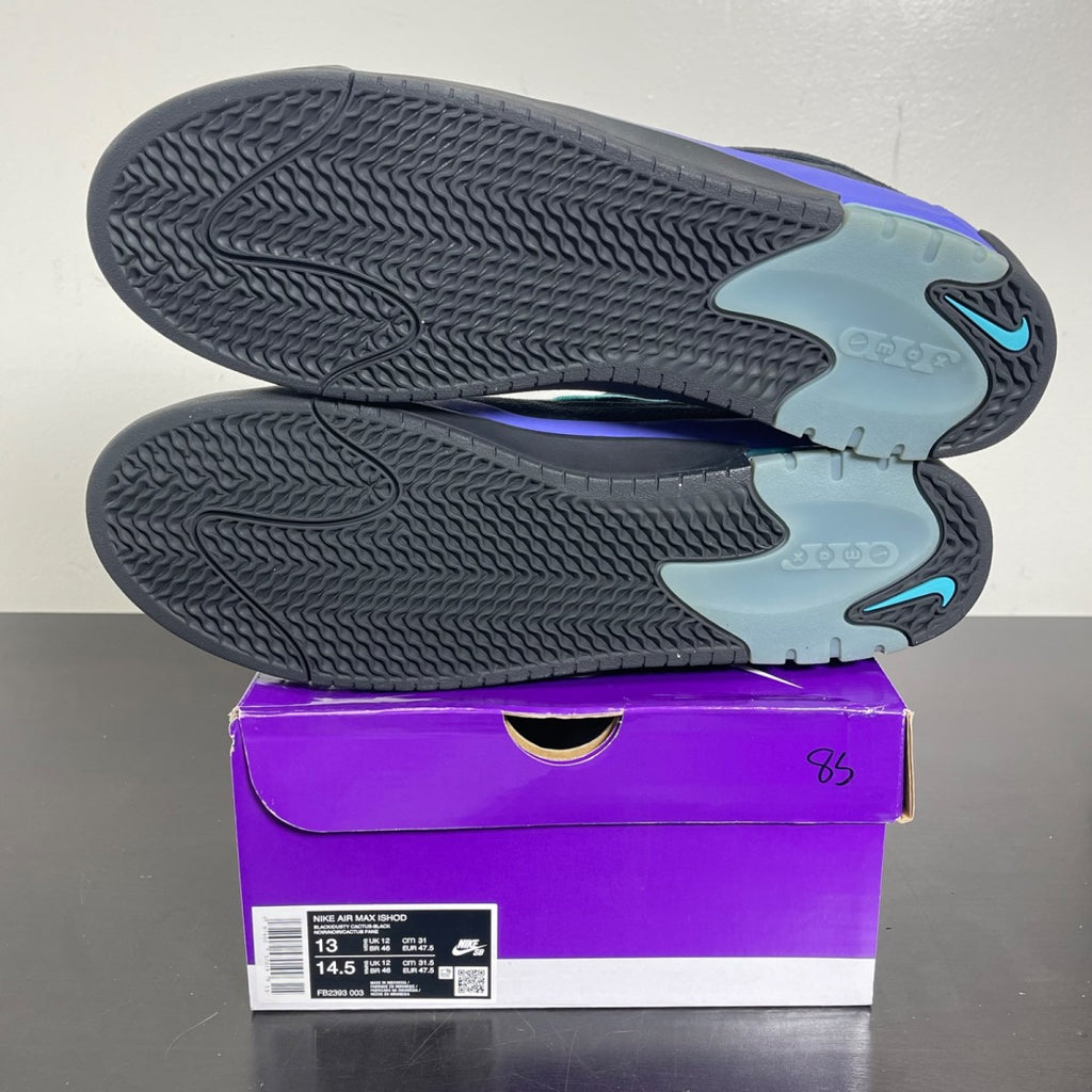 Nike SB Air Max Ishod Wair Black Grape 13 (Moderately Worn Pre-Owned)NikeBlack/Black/Persian Violet/Dusty Cactus - Image 5