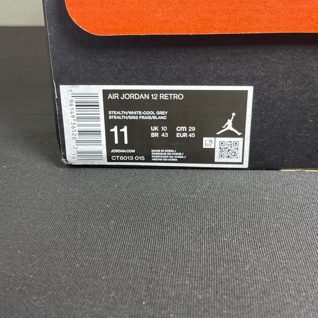 Jordan 12 Retro Stealth (Size 11) - aux