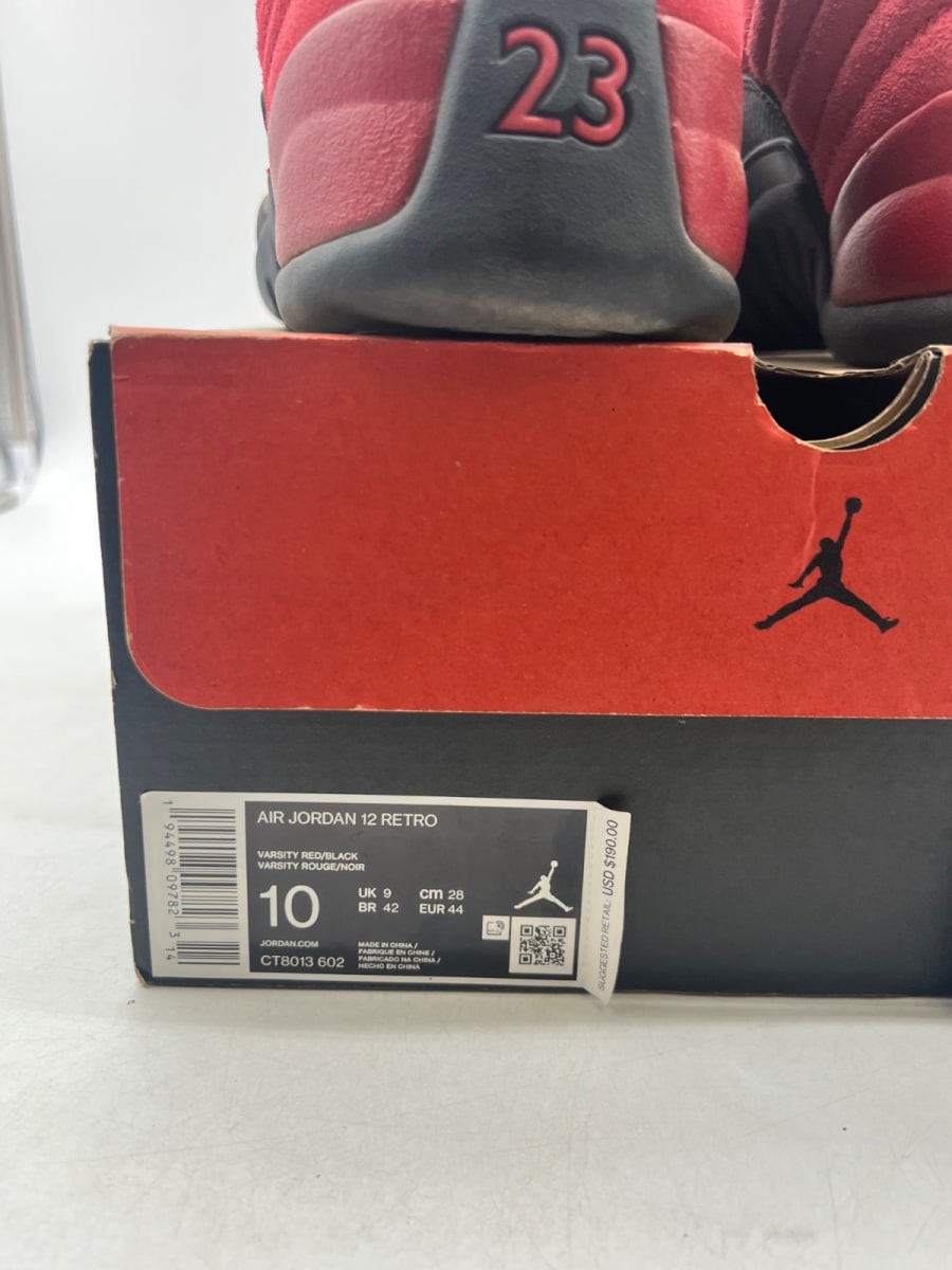Jordan 12 Retro Reverse Flu Game 10 (Moderately Worn Pre-Owned) - Image 6
