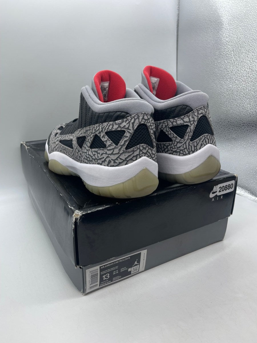 Jordan 11 Retro Low IE Black Cement 13 (Moderately Worn Pre-Owned) - Image 4