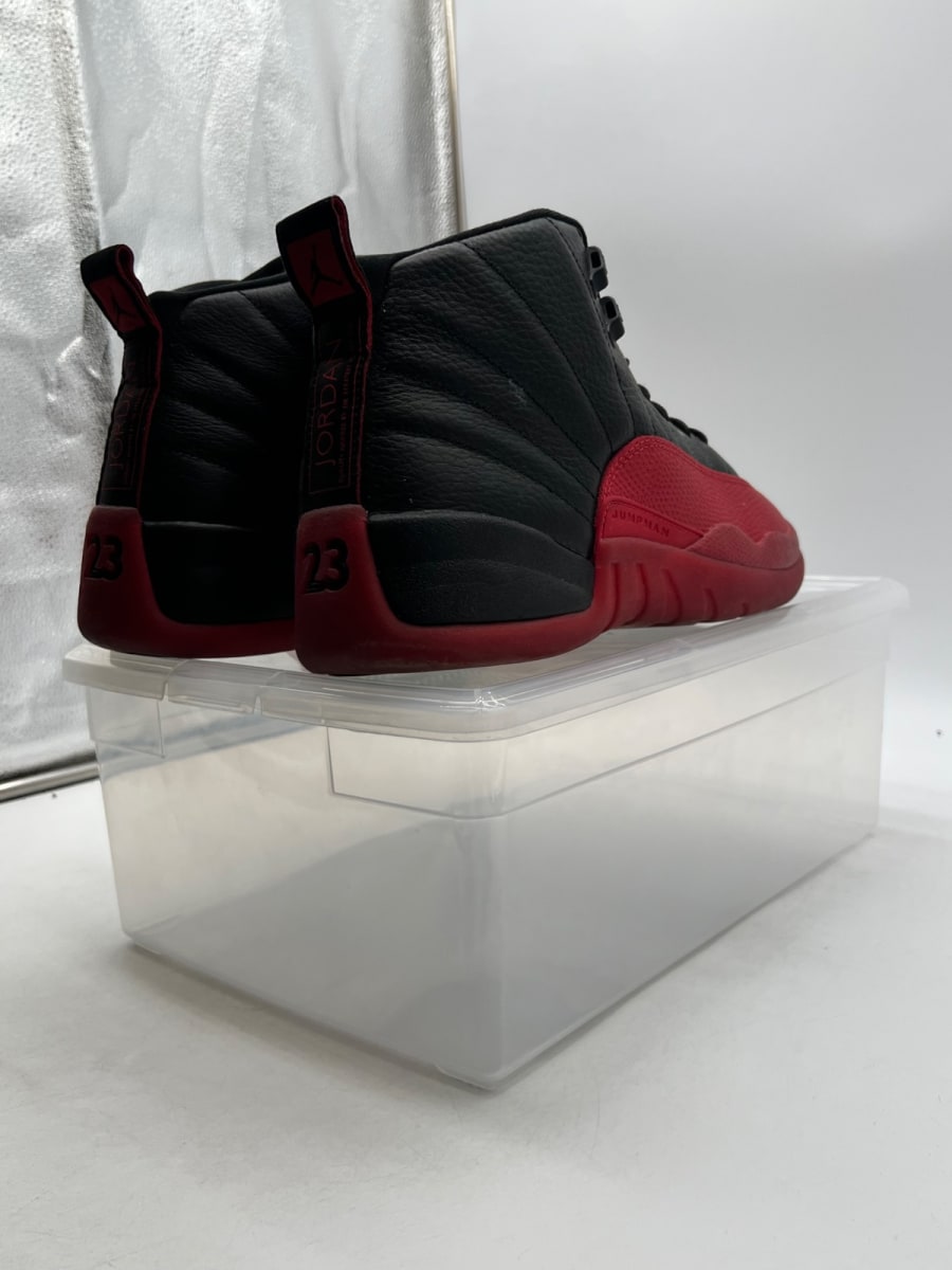 Jordan 12 Retro Flu Game (2025) 12 (Moderately Worn Pre-Owned)JordanBlack/Varsity Red - Image 5