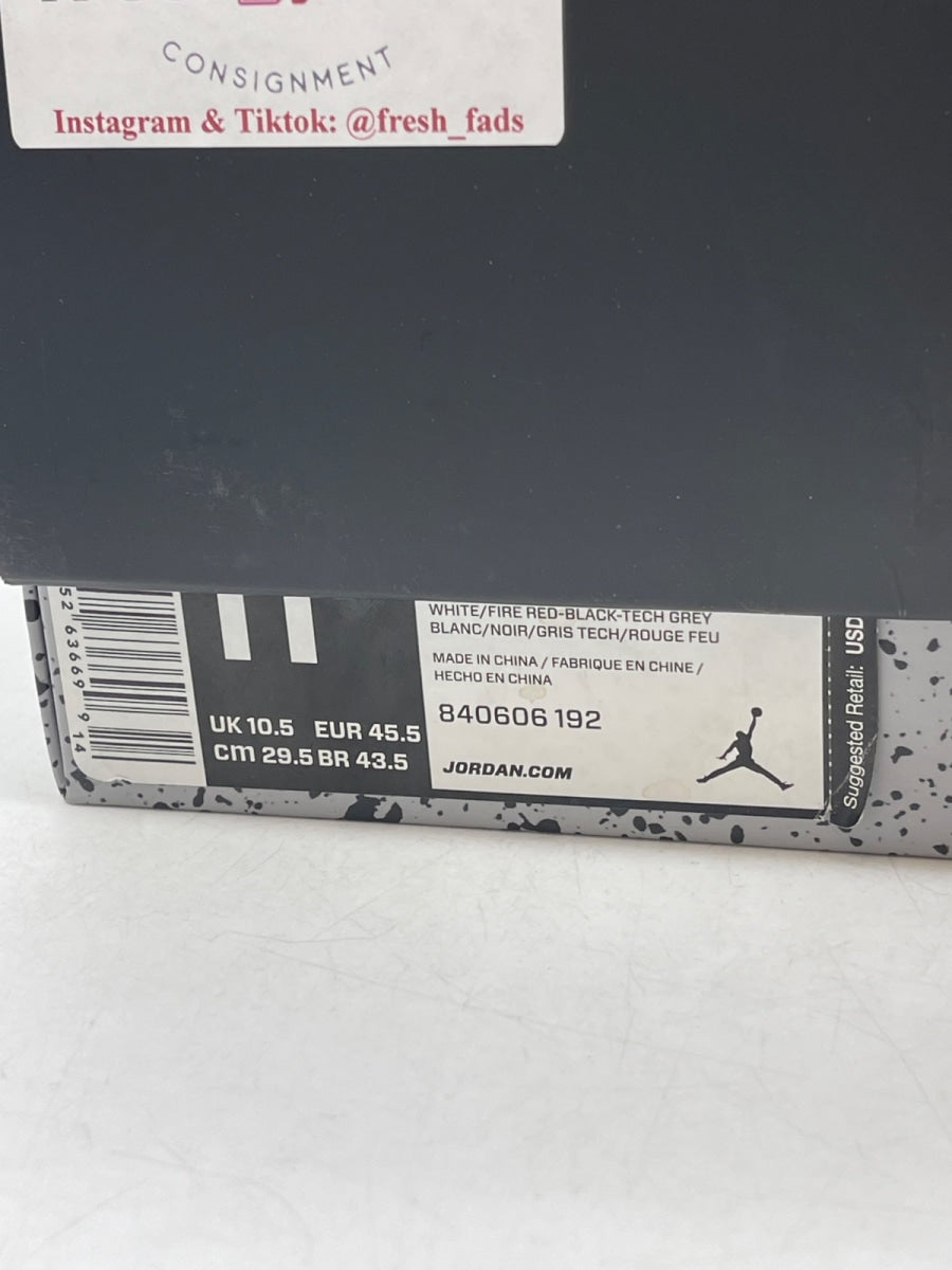 Jordan 4 Retro White Cement (2016) 11.5 (Heavily Worn Pre-Owned) - Image 9