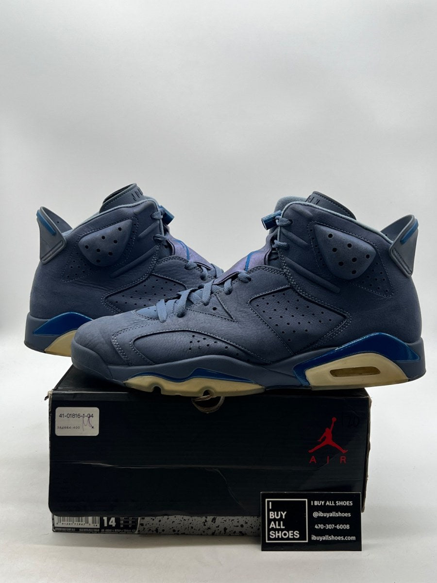 Jordan 6 Retro Diffused Blue 14 (Moderately Worn Pre-Owned) - Image 1