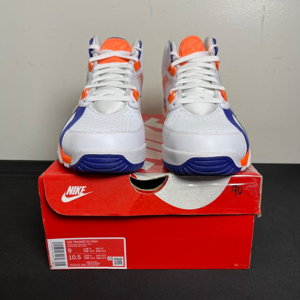 Nike Air Trainer SC High Auburn 9 (Moderately Worn Pre-Owned)NikeSail/Light Zen Grey/Tart - Image 2