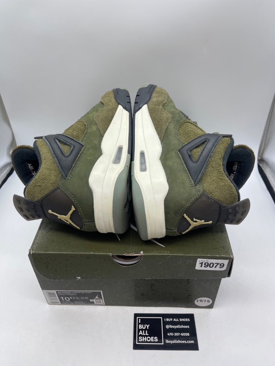 Jordan 4 Retro SE Craft Medium Olive 10.5 (Moderately Worn Pre-Owned) - Image 6