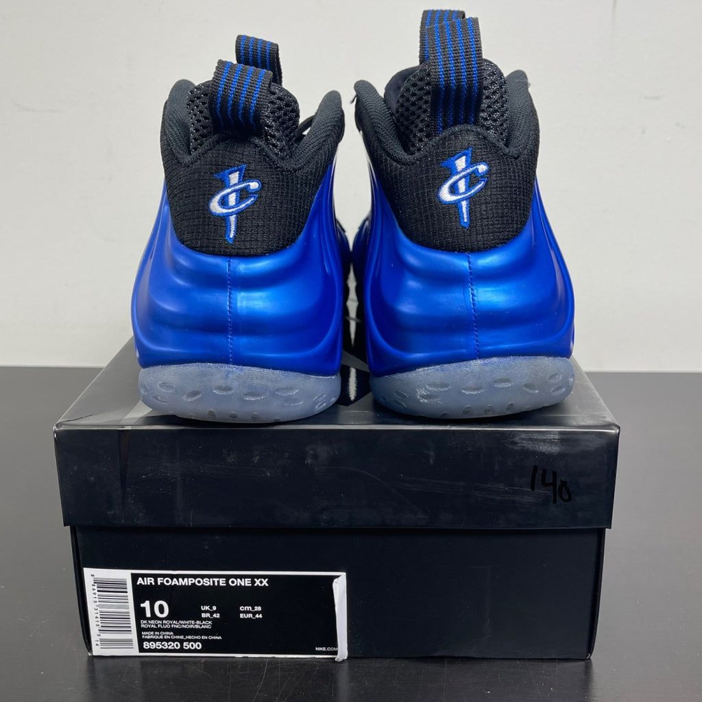 Nike Air Foamposite One Royal Blue XX 20th Anniversary (2017) 10 (Moderately Worn Pre-Owned)NikeDark Neon Royal/Black-White - Image 4