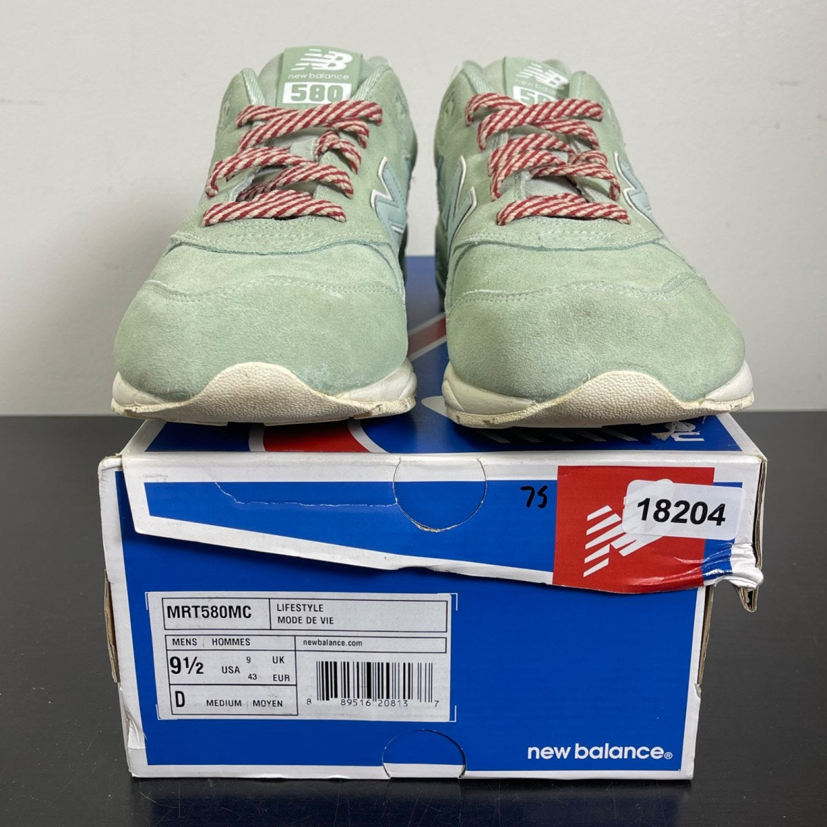 New Balance 580 Mint 9.5 (Moderately Worn Pre-Owned)New BalanceGreen/Mint - Image 2